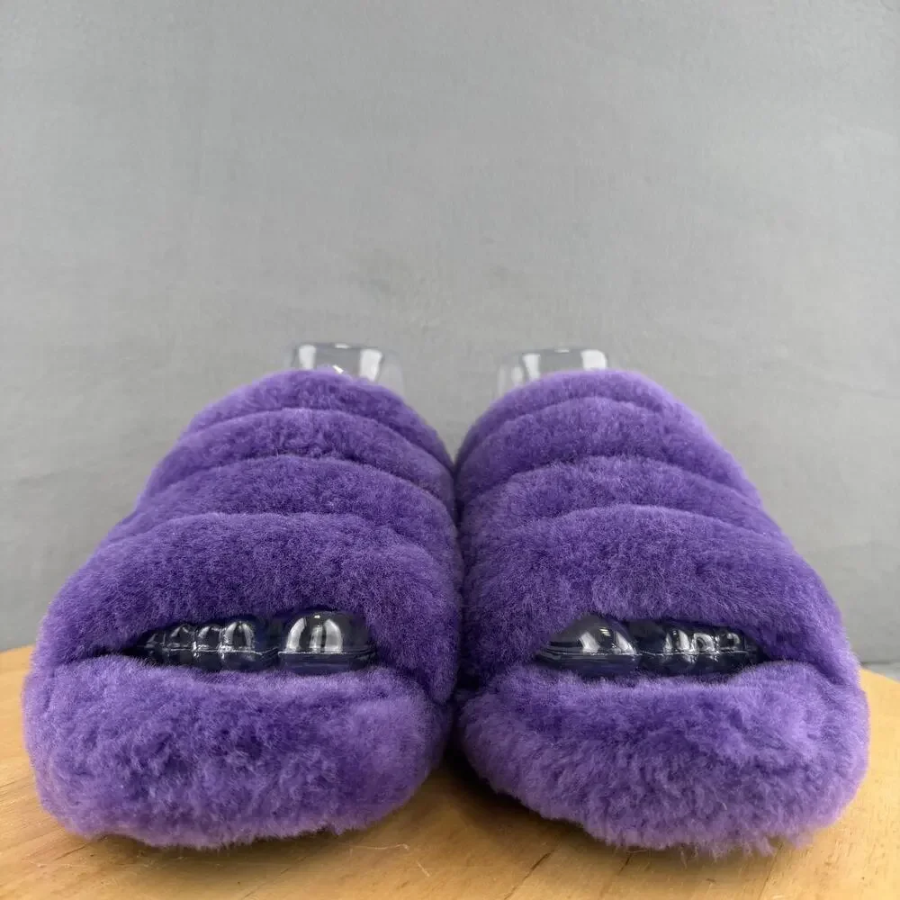 UGG Fluff Yeah Slides Purple Women’s 9 US - Picture 2 of 8